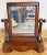 American Antique Tabletop Wood Shaving Mirror Stand For Sale - Image 3 of 9