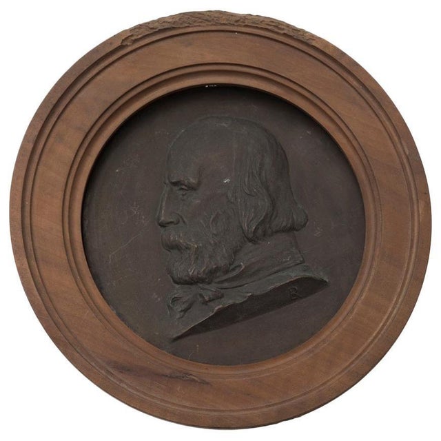 Bronze Bas-Relief with Portrait of Giuseppe Garibaldi, Late 19th Century For Sale - Image 5 of 5