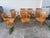 Vintage Mid Century Modern Jasper Seating Co Furniture Bankers Golden Oak Chair Set of 7 For Sale - Image 10 of 12