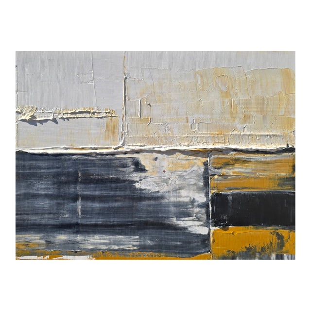 Contemporary Abstract Landscape Oil Painting / Earth Tones / Neutral Palette For Sale