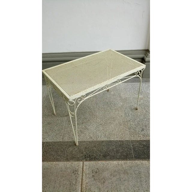 French Metal Table in the style of Mategot, 1950s For Sale - Image 4 of 9