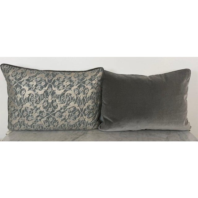 Textile Pair of Custom Mariano Fortuny Pillows For Sale - Image 7 of 11