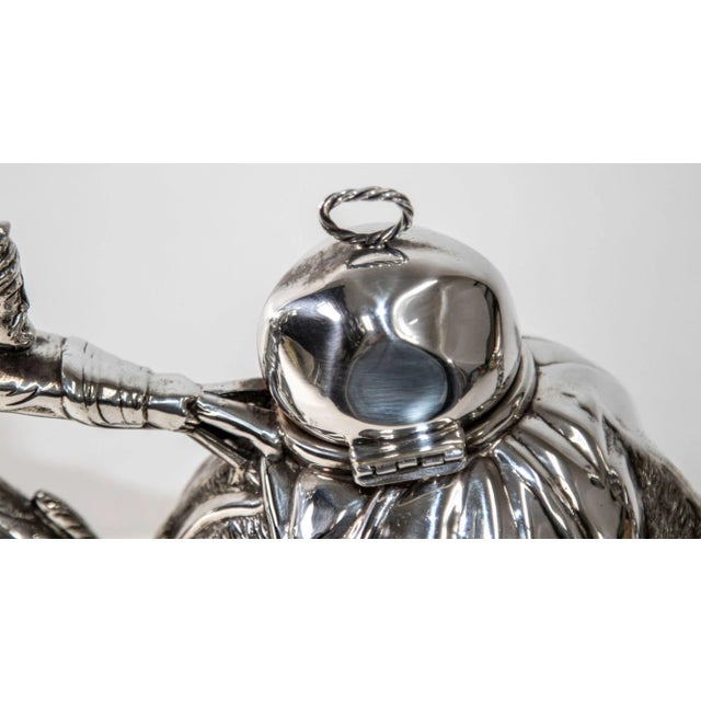 Camel Form "Karawan" Silver-Plated Teapot by Mariage Freres Paris France For Sale - Image 9 of 12
