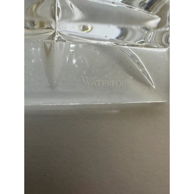 Art Deco Vintage 1970’s Waterford Crystal Candlesticks - a Pair For Sale - Image 3 of 12