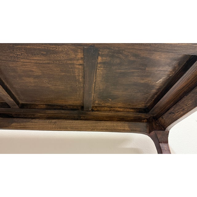 Early 20th Century Antique Chinese Wooden Console Table Carved Claw Feet Accent Table For Sale - Image 5 of 10