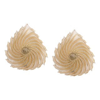 Murano Glass Wall Sconces from Barovier & Toso, Italy, 1970s, Set of 2 For Sale