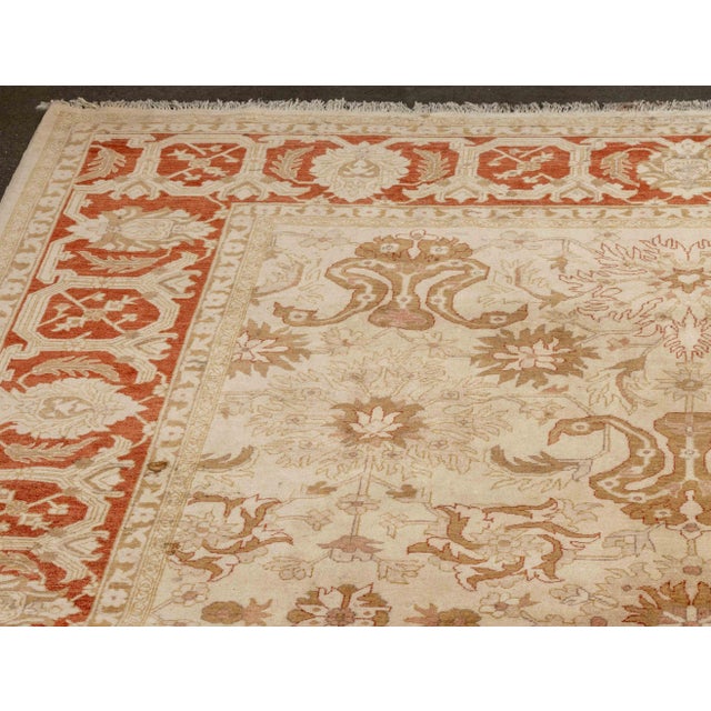 Late 20th Century Safavieh Oushak Carpet, 14' 2" X 9' 10.5" For Sale - Image 5 of 12