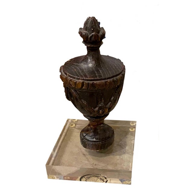 French French Finials on Lucite - a Pair For Sale - Image 3 of 5