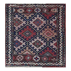 Antique Shahsavan Soumak Kilim/Rug, C-1900's, 19" X 21"