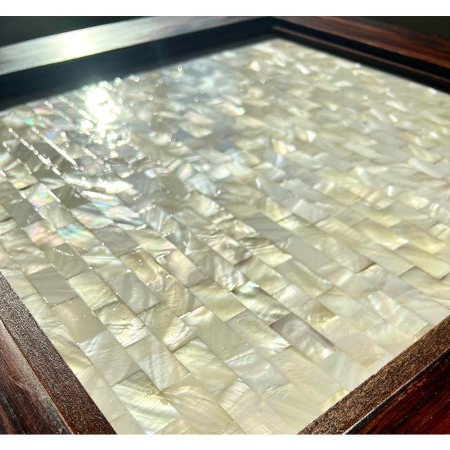 Mid 20th Century Rustic Table With Mother of Pearl Inlay For Sale In Raleigh - Image 6 of 11