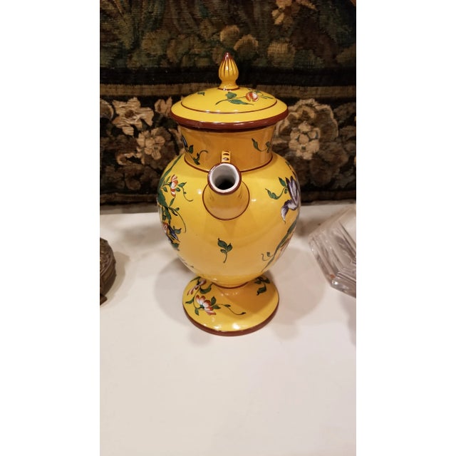 Vintage French Faience Wine Jug For Sale - Image 9 of 13