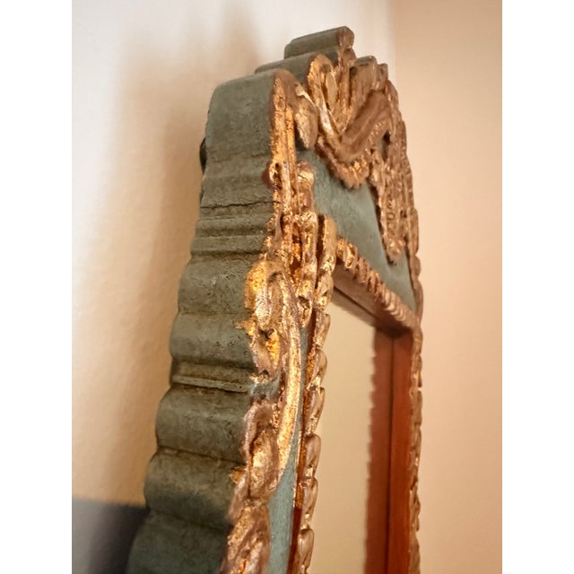 Rococo Vintage Spanish Revival Gilt Mirror For Sale - Image 3 of 5