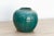 Deep Emerald Glazed Ceramic Vase For Sale - Image 4 of 8