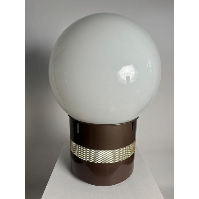 Mezzo Oracle Table Lamp in Brass, Metal, and Glass by Gae Aulenti for Artemide, Italy, 1969 For Sale - Image 9 of 12