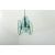 Vintage Italian Glass Pendant Light Fixture For Sale - Image 4 of 8