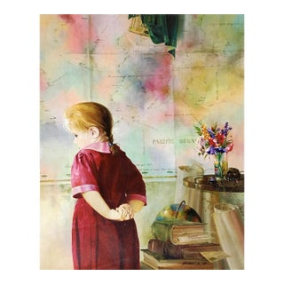 Michael Gorban, Portrait of Innocence, Hand Signed Giclee on Canvas, Edition of 99, 25 X 20 In. For Sale