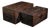 Pair of Huali Rosewood Nesting Boxes Carved With Bat & Peach Motif For Sale