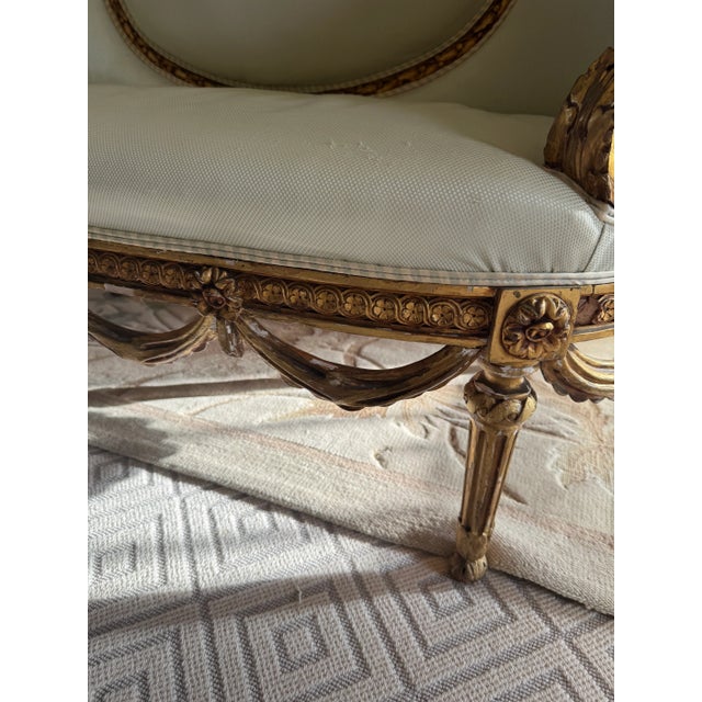 Late 19th Century Antique French Loveseat Louis XV Style For Sale - Image 10 of 13
