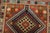 1990s Yalameh Rug 2’1” X 3’3” Orange Wool Vintage Tribal Hand-Knotted Carpet For Sale - Image 5 of 8