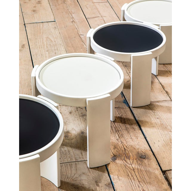 Mid-Century Modern Model 780 Coffee Tables by Gianfranco Frattini for Cassina, 1960s, Set of 4 For Sale - Image 3 of 7