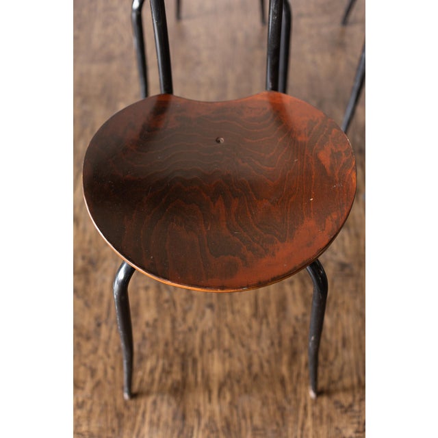 Set of 6 Iconic Mid 20th Century Bentwood Dining Chairs For Sale - Image 9 of 17