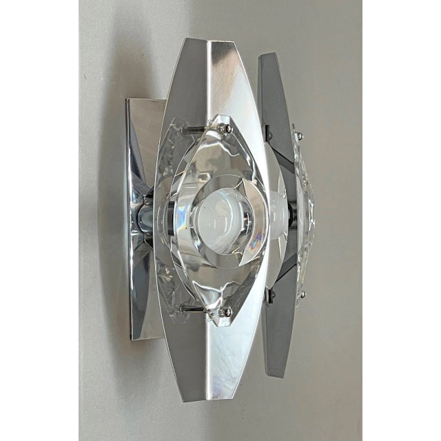 Mid-Century Italian Glass Sconce by Oscar Torlasco for Stilkronen, 1960s For Sale - Image 12 of 16