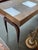 Gray Luxurious Desk With Granite Laminate + Walnut Legs For Sale - Image 8 of 12