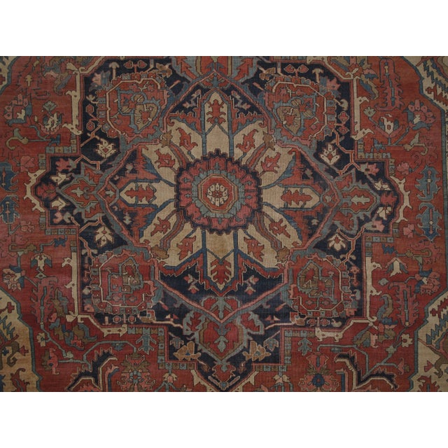Antique Serapi - 10'9" X 13'10" For Sale In New York - Image 6 of 10