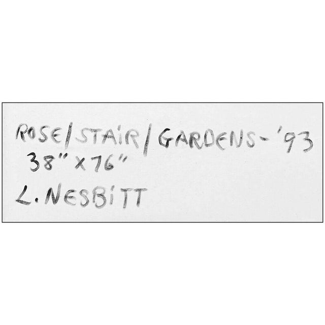 Realism 1990s The Rose and Stair Gardens, Lowell Nesbitt For Sale - Image 3 of 4