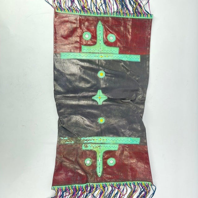 Early 20th Century Tuareg Fringed Leather Camel Panel Mali For Sale In Denver - Image 6 of 7