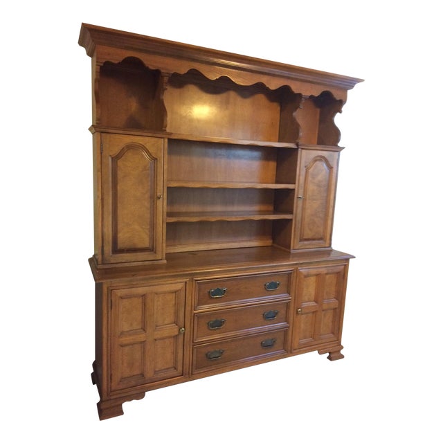 Vintage Drexel Farmhouse China Cabinet | Chairish