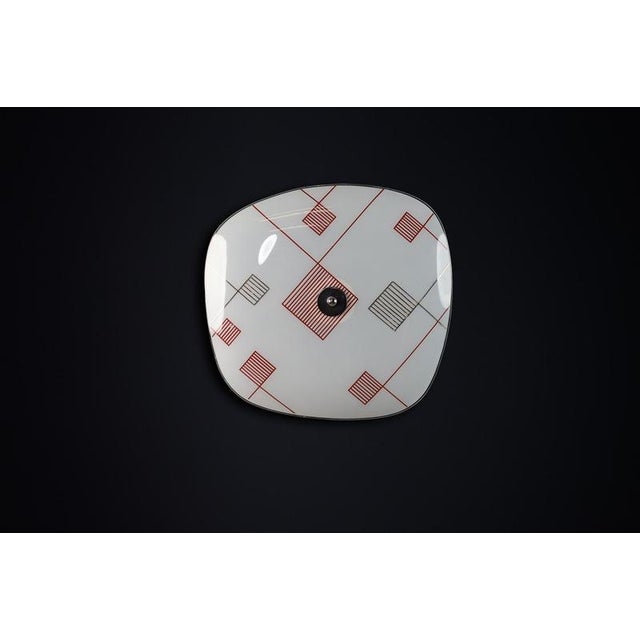 Mid-Century Glass Hanging Wall Light, 1958 For Sale - Image 4 of 10