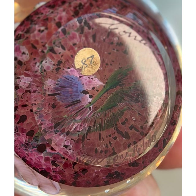 Rare Signed Steven Correa Lampwork LE Paperweight - Fish. It is number 16 of only 100 ever made.