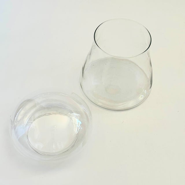 Mid-Century Modern Vintage Glass Mushroom Canister For Sale - Image 3 of 7