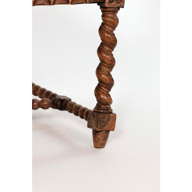 Gothic Revival Yew Tub Chair With Barley‑Twist Supports, Circa 1880 For Sale - Image 15 of 18