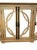 Rustic 4 Mirror Door Breakfront Credenza Buffet Server For Sale - Image 4 of 5