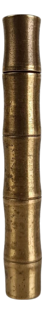 Vintage Brass Faux Bamboo Pocket Lighter