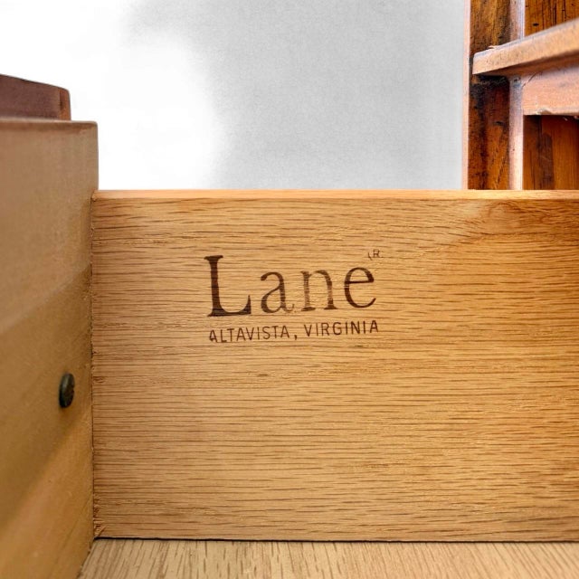 Vintage Fornasetti Style Walnut Cabinet by Lane For Sale - Image 12 of 12