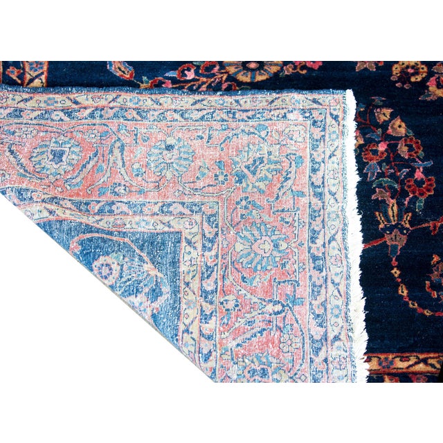 Early 20th Century Persian Sarouk Mohajeran Rug For Sale - Image 4 of 15