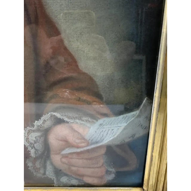 18th Century Gouache Portraits of French Aristocrats by Charles Noel - a Pair For Sale - Image 9 of 13