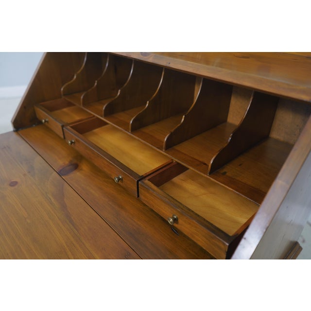 Ethan Allen Ethan Allen Country French Pine Slant Front Desk For Sale - Image 4 of 18
