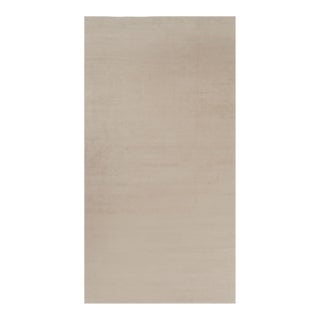 Rug & Kilim’s Oversized Modern Textural Rug in Beige and Cream Striae - 10x19 For Sale