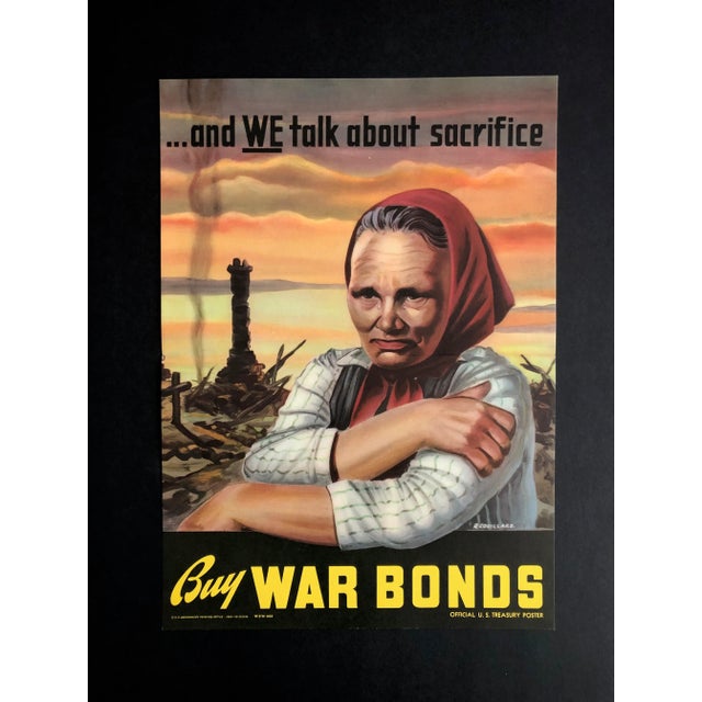 Vintage World War II Bond Poster by Roger Couillard For Sale - Image 11 of 12