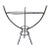 Black Mid Century Modern Metal Planter Holder For Sale