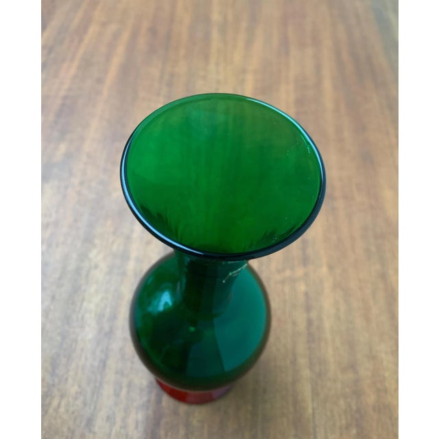 Vintage Italian Ornamental Glass Vase For Sale - Image 5 of 18