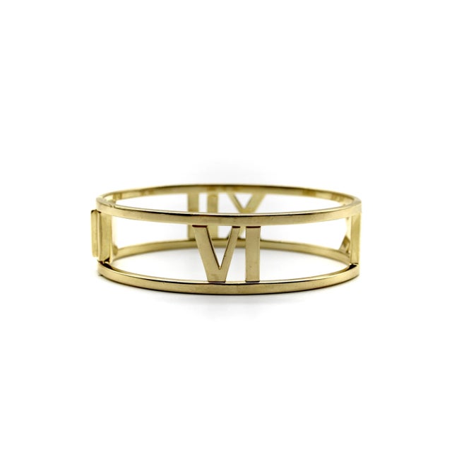 Tiffany and Co. Vintage 18k Gold Tiffany & Co. Atlas Bracelet For Sale - Image 4 of 12