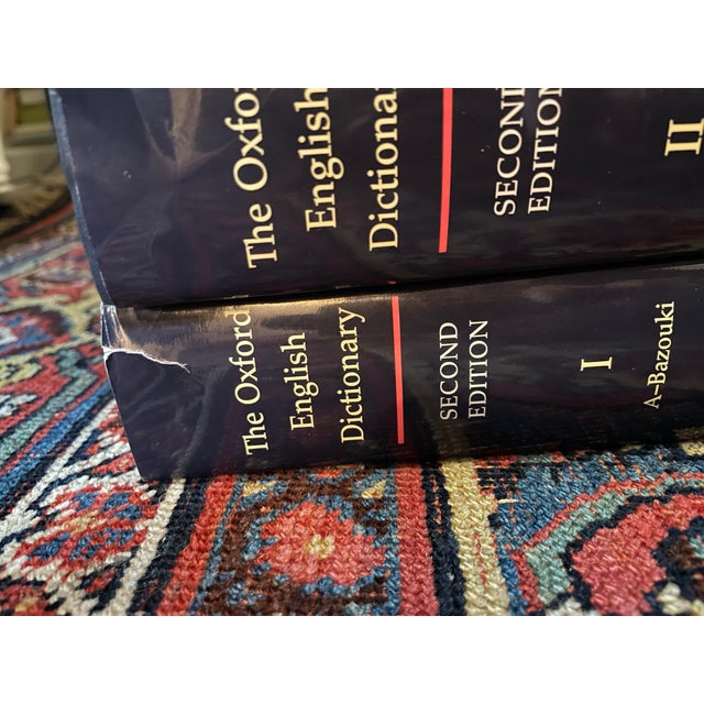 Blue The Oxford English Dictionary 1989 2nd Ed. 12 Volumes. 1-4,6-12, 20 For Sale - Image 8 of 9