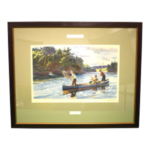 "Atlantic Salmon Fishing" Print by Ogden M Pleissner