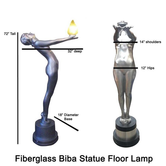 Plastic 6 Foot Art Deco Floor Lamp For Sale - Image 7 of 8