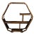 Vintage Chinese Huali Rosewood Reticulated Hexagonal "Curio" Display Stand (Bogujia) For Sale